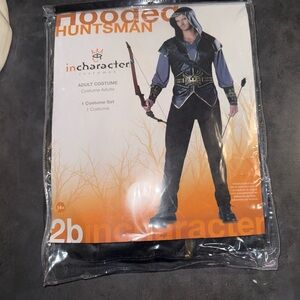 Hooded Huntsman Kids Costume - Black and Blue